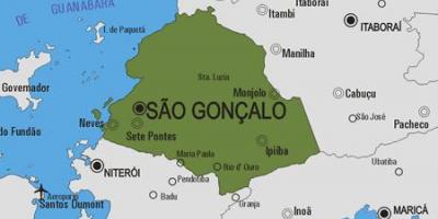 Мапа муніципалітету Сан-Гонсалу