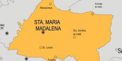 Мапа муніципалітету Санта-Марія-Мадалена