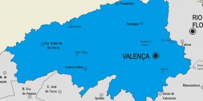 Мапа муніципалітету Валенса