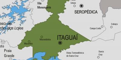Мапа муніципалітету Итагуаи