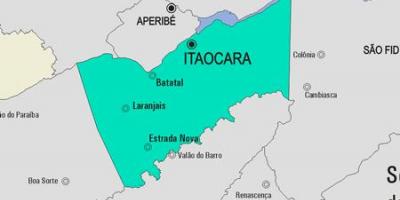 Мапа муніципалітету Итаокара