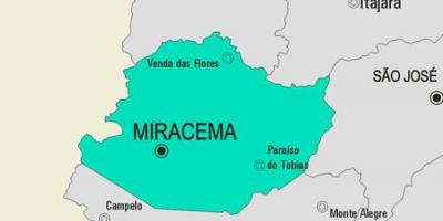 Мапа муніципалітету Мирасема