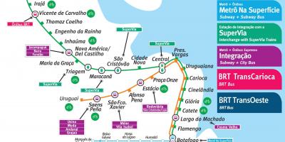 Карта Ріо-де-Жанейро метро