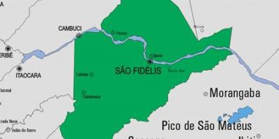 Карта Сан-Франсиско-де-Itabapoana муніципалітет