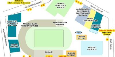 Карта Сан-стадіон Januário